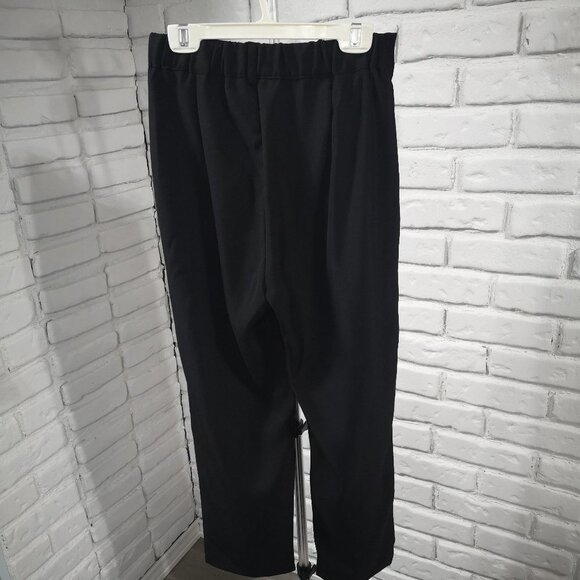 Dazy Ladies Size Medium Black Straight Leg Front Pleats Dress Pants - Picture 2 of 12